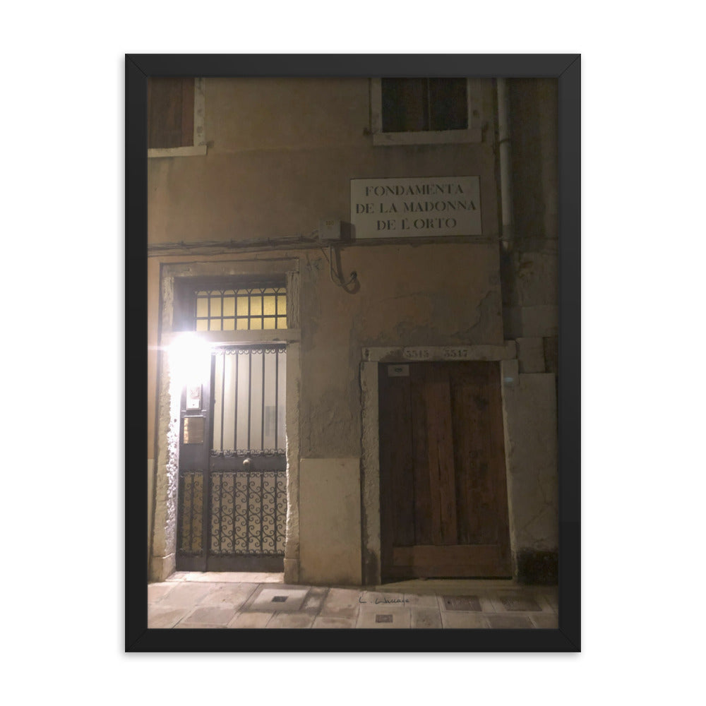 Venice Doors 12 framed matte photo