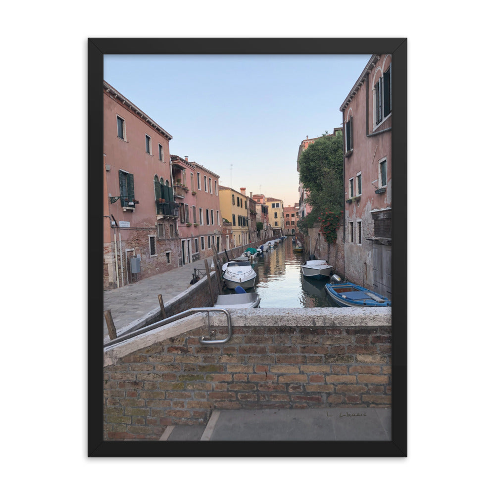 Venice Streets 1 framed matte photo