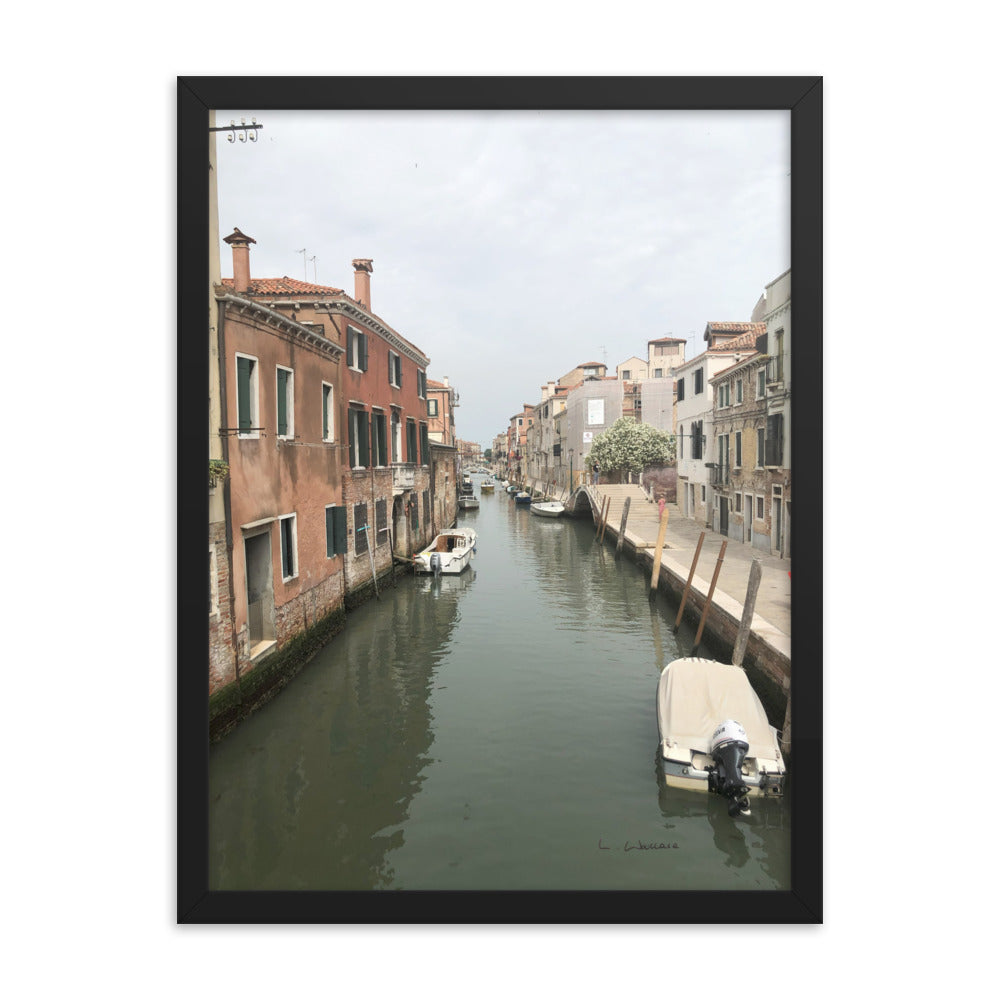 Venice Streets 9 framed matte photo