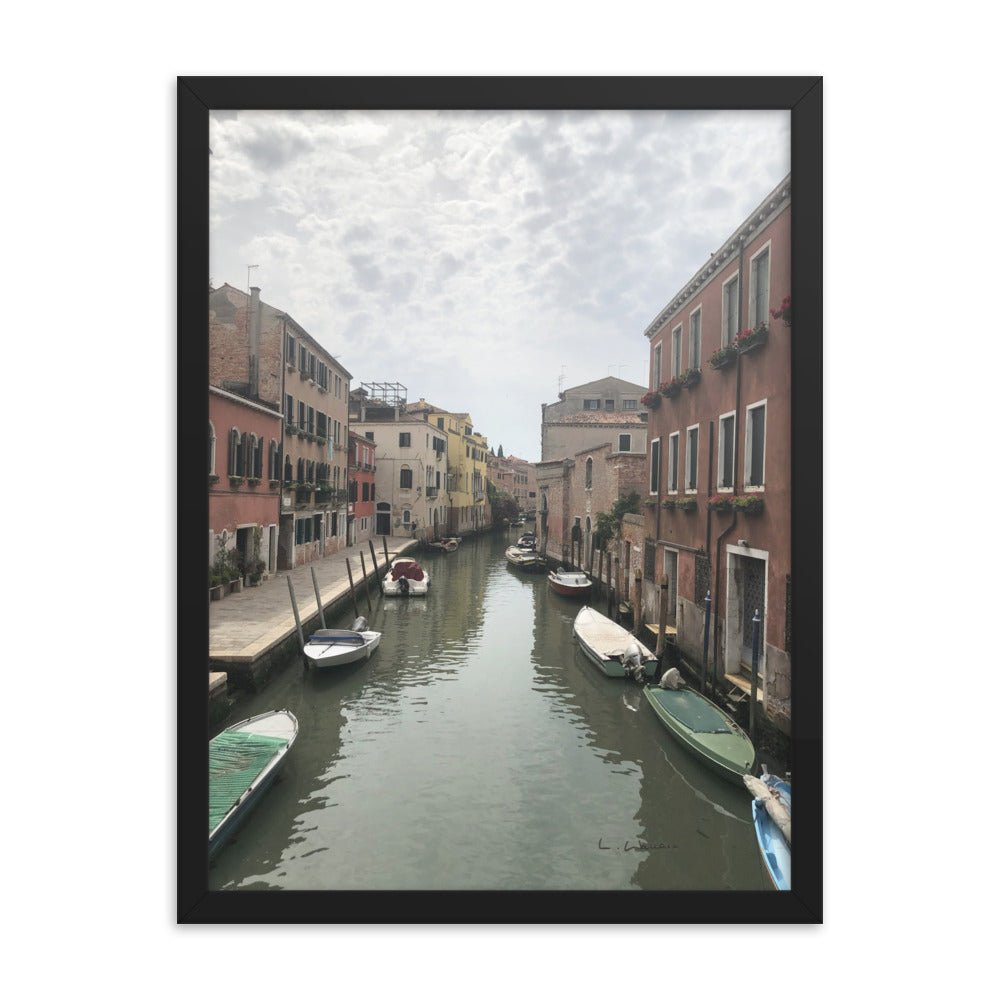 Venice Streets 10 framed matte photo