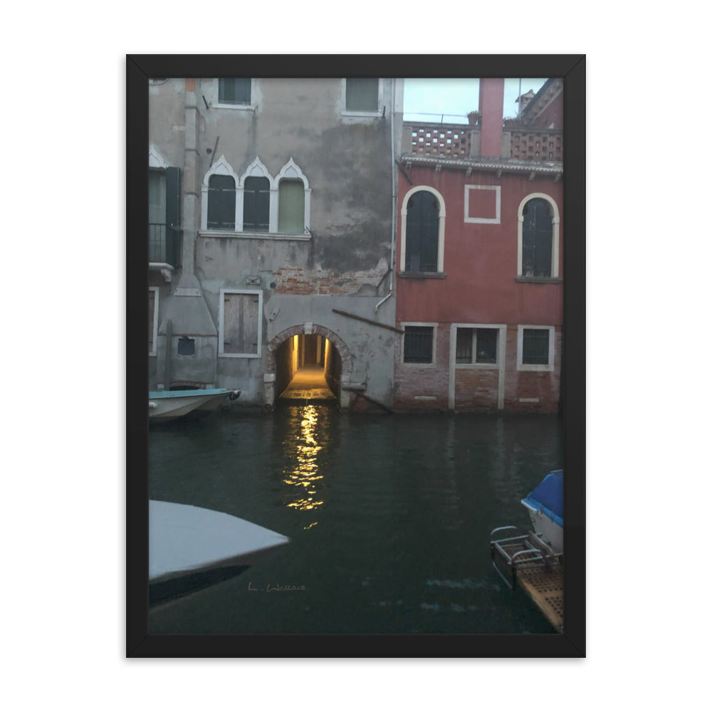 Venice Streets 12 framed matte photo