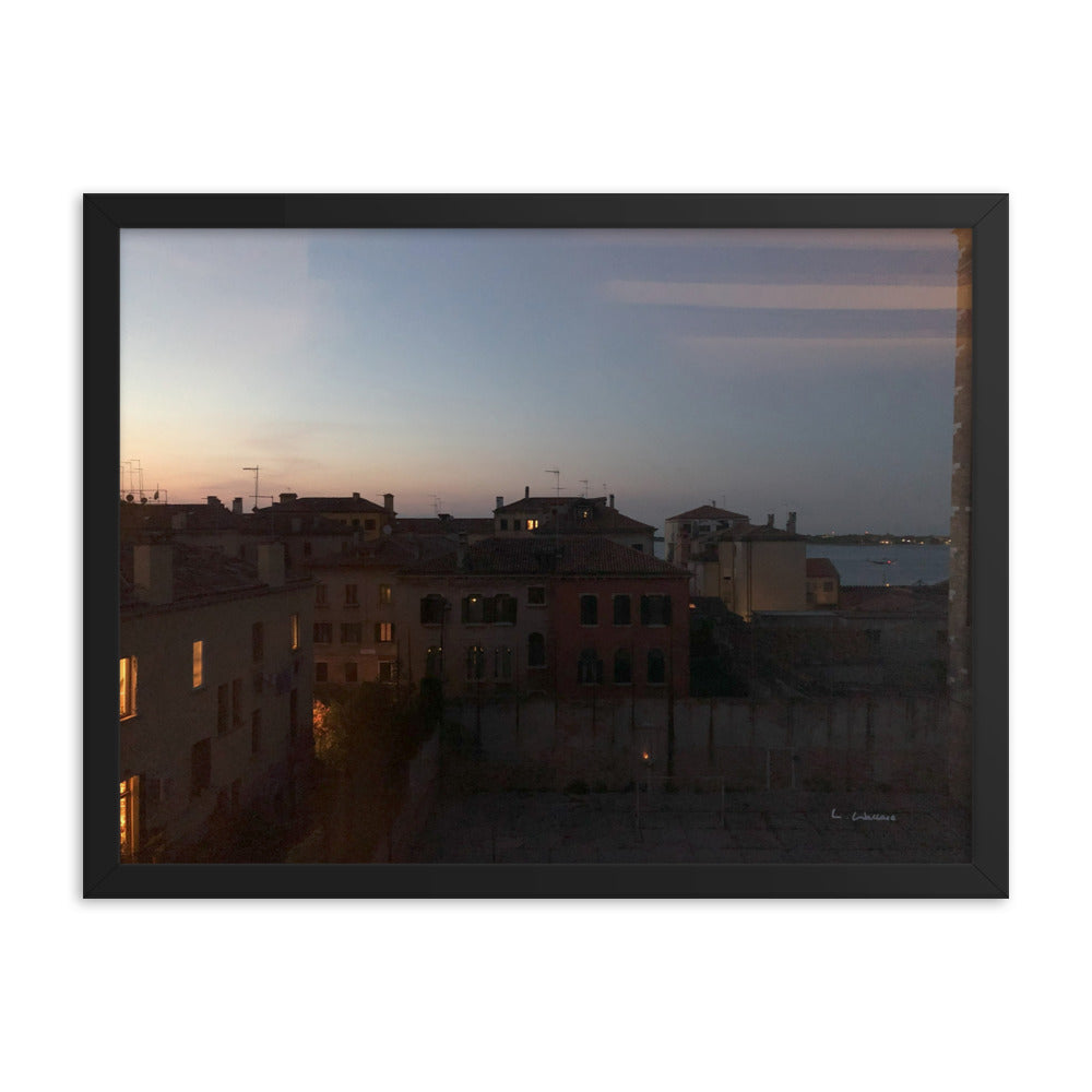 Venice Dusk 2 framed matte photo