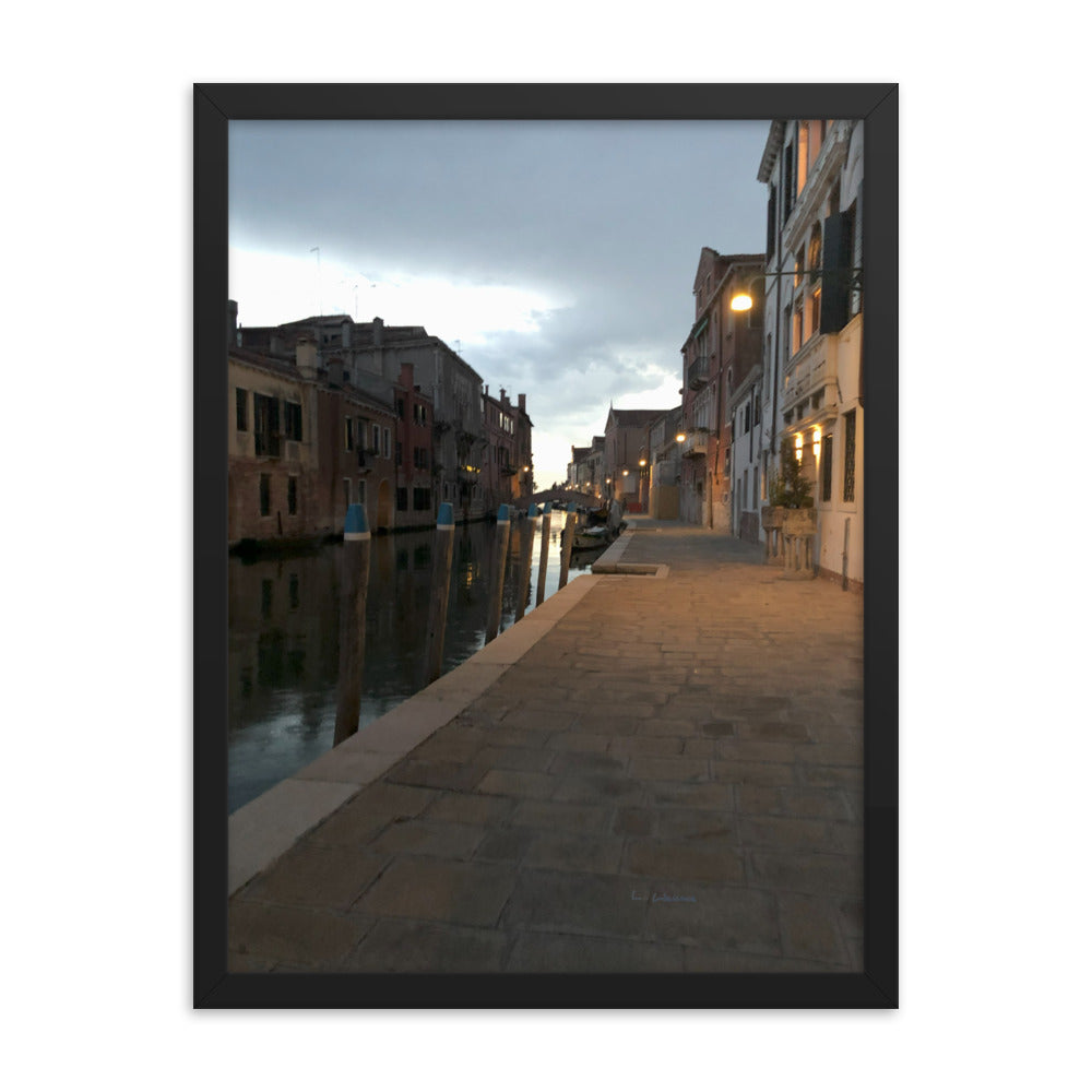 Venice Dusk 7 framed matte photo