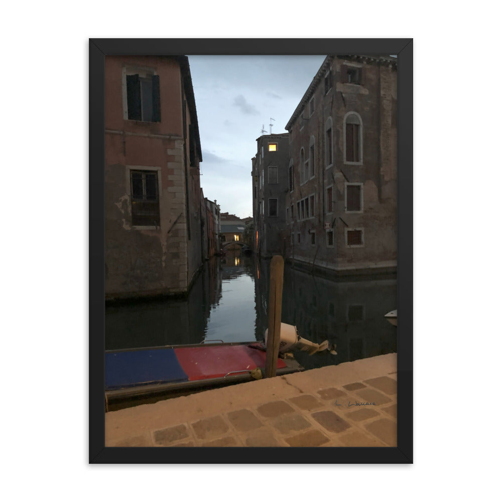 Venice Dusk 8 framed matte photo