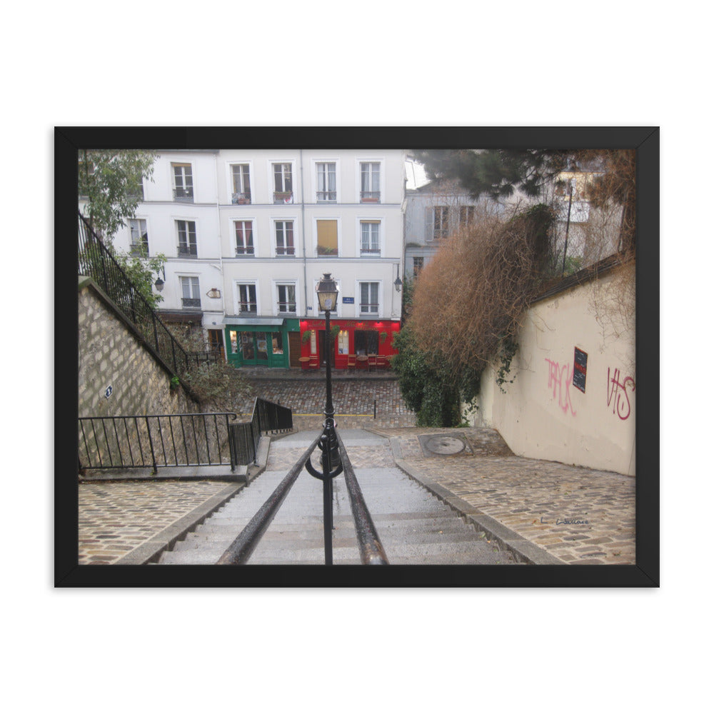 Paris Montmartre 3 framed matte photo