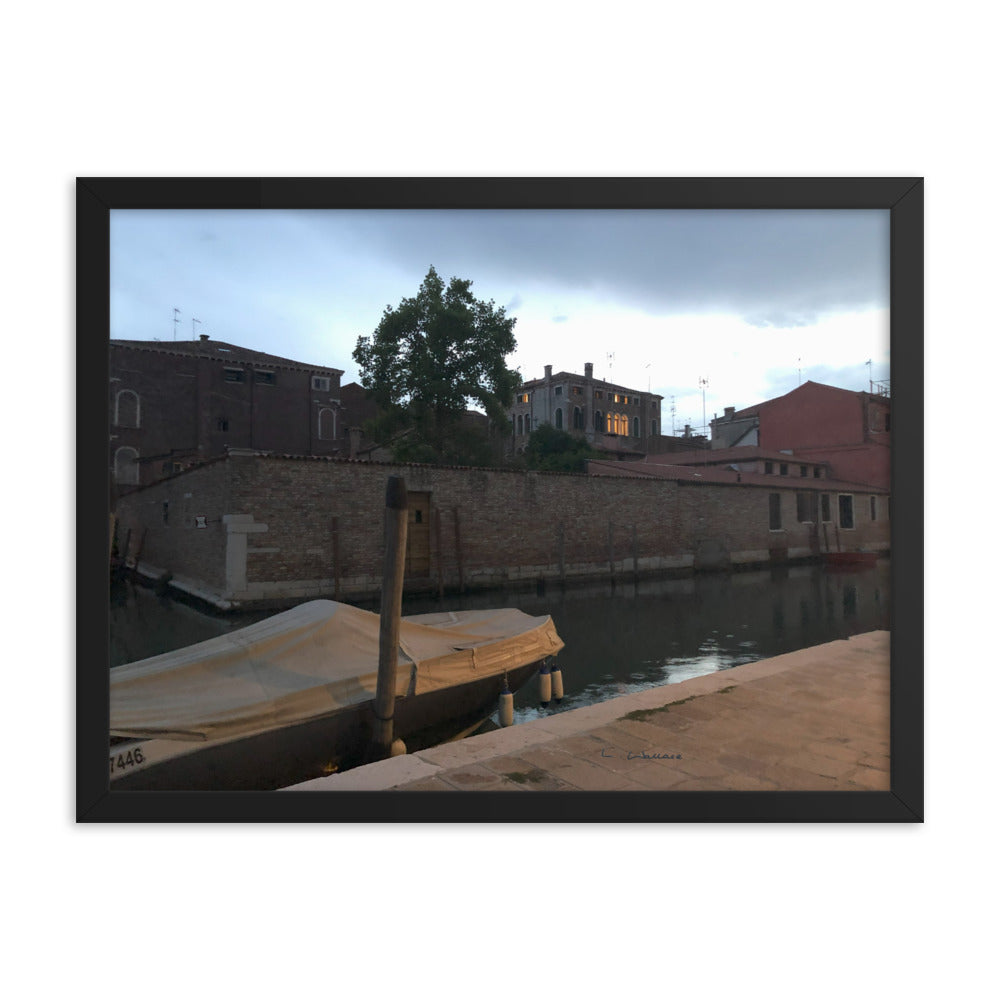 Venice Dusk 5 framed matte photo