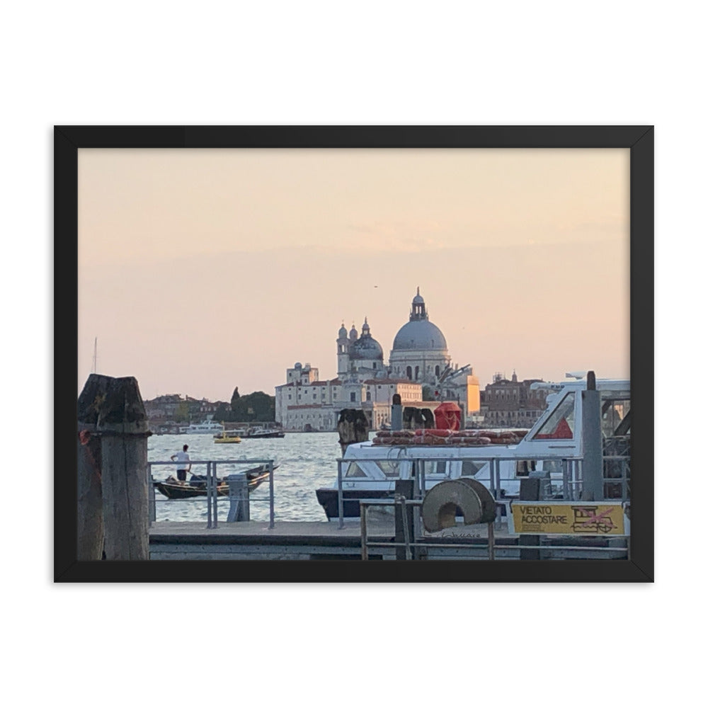 Venice Dusk 10 framed matte photo