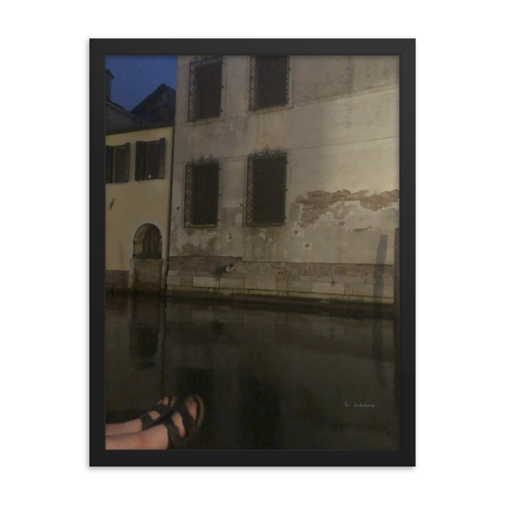 Venice Dusk 19 framed matte photo