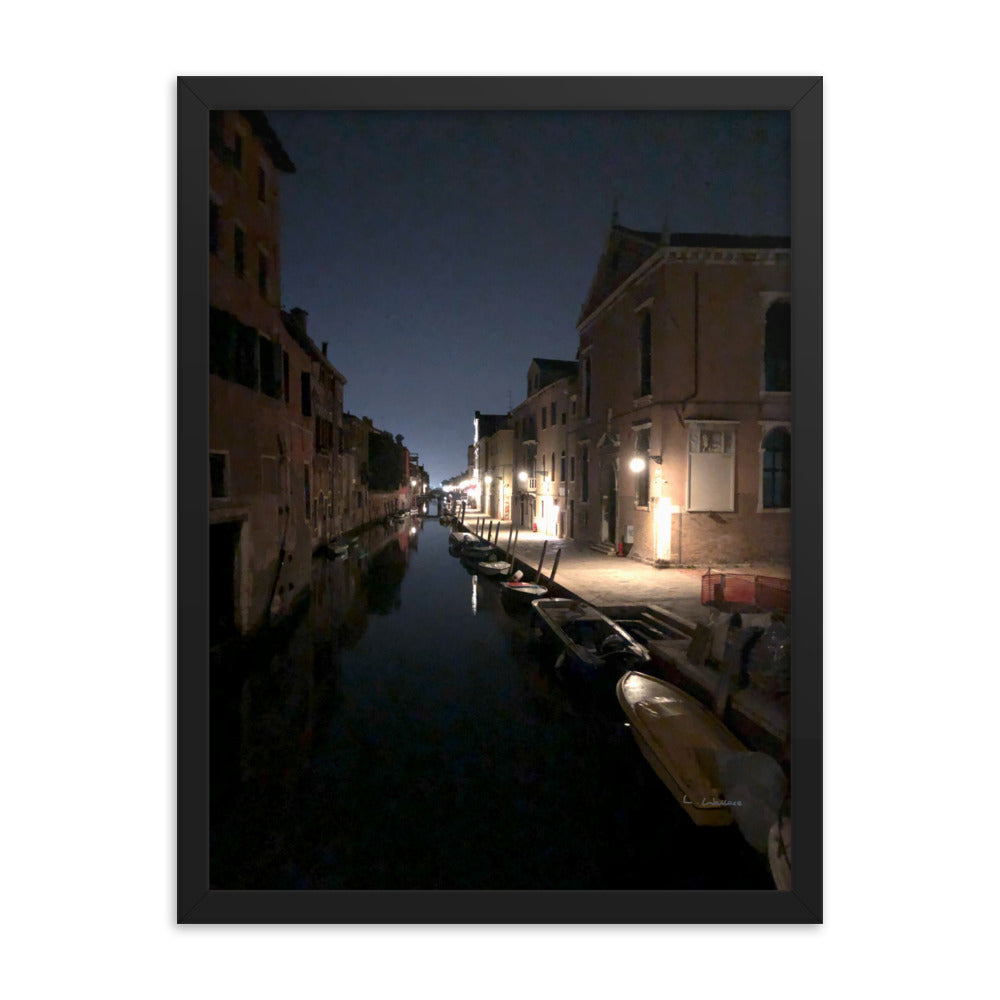 Venice Dusk 29 framed matte photo