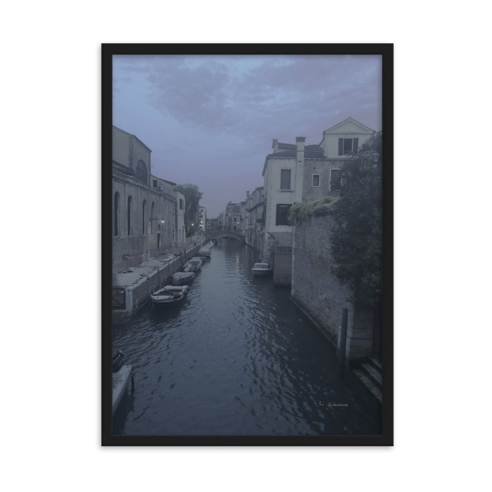 Venice Blue/Mauve 1 framed matte photo