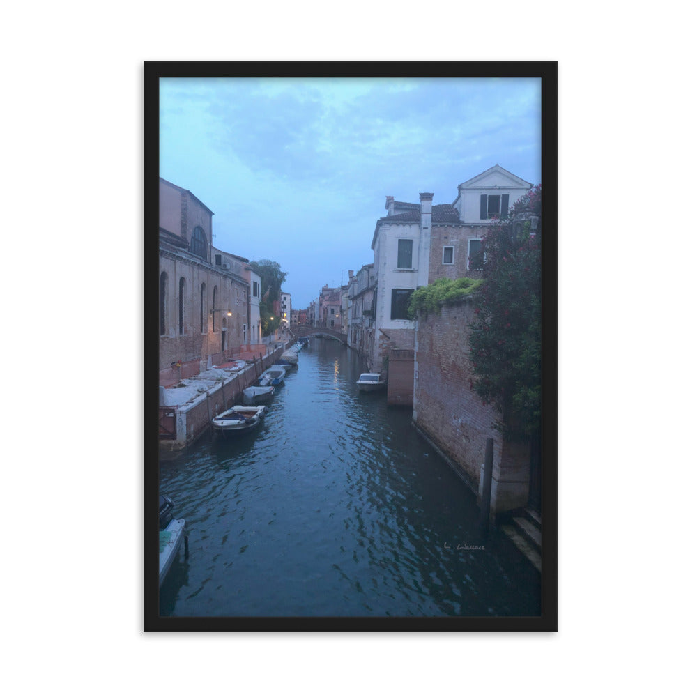 Venice Blue 6 framed matte photo