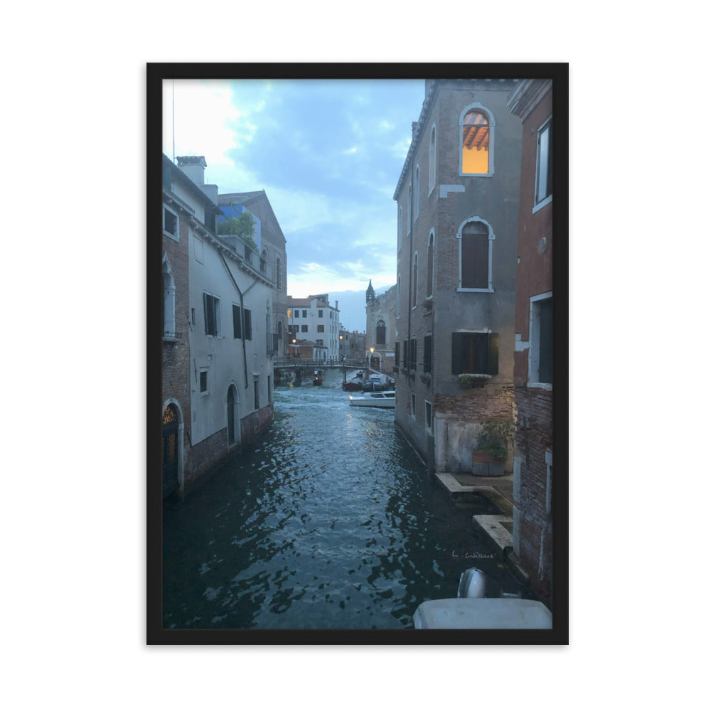 Venice Blue 7 framed matte photo