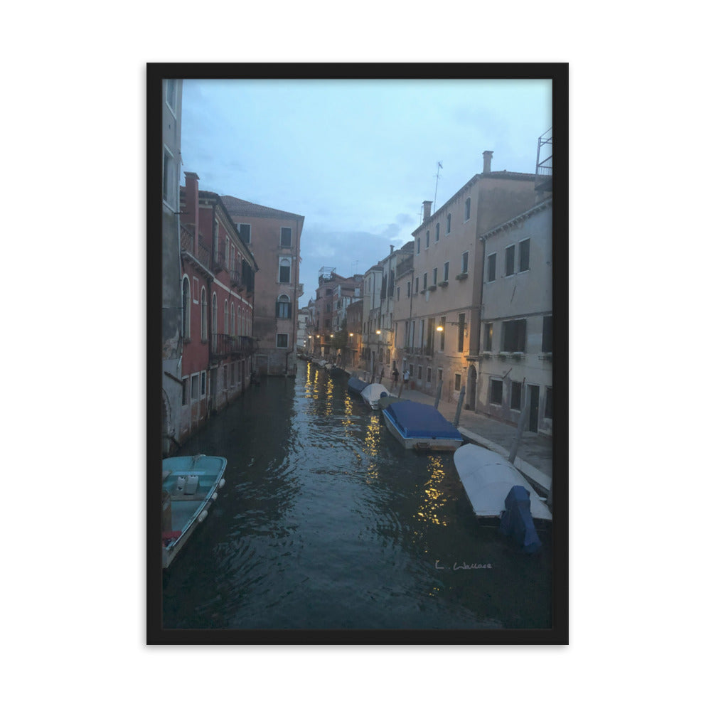 Venice Blue 11 framed matte photo