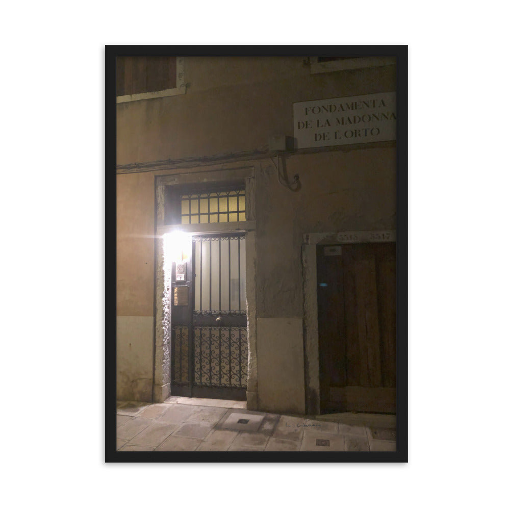 Venice Doors 11 framed matte photo