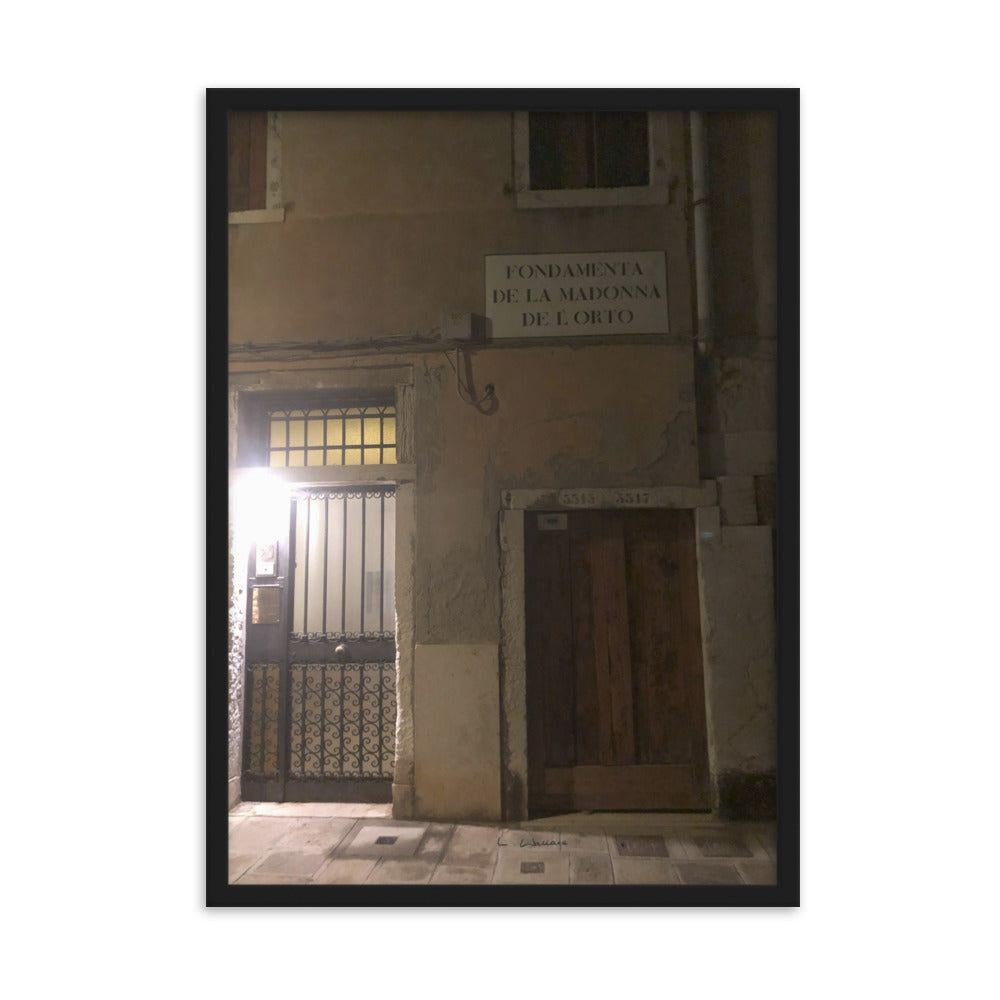 Venice Doors 12 framed matte photo