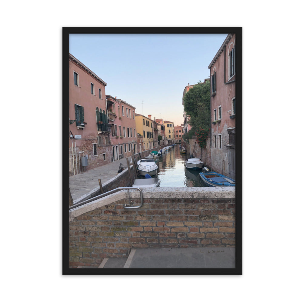 Venice Streets 1 framed matte photo