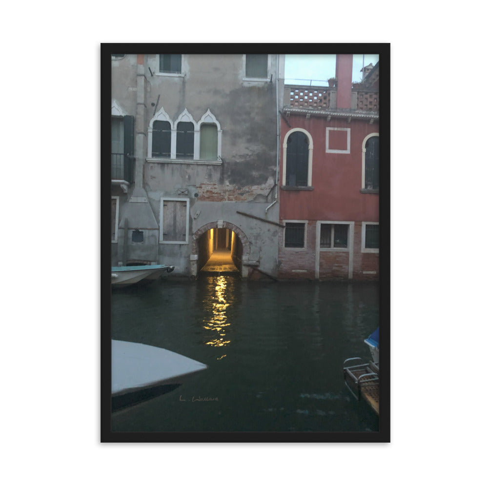 Venice Streets 12 framed matte photo