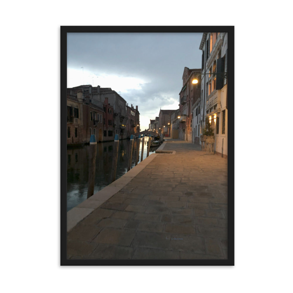 Venice Dusk 7 framed matte photo