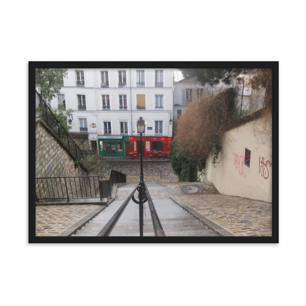 Paris Montmartre 3 framed matte photo