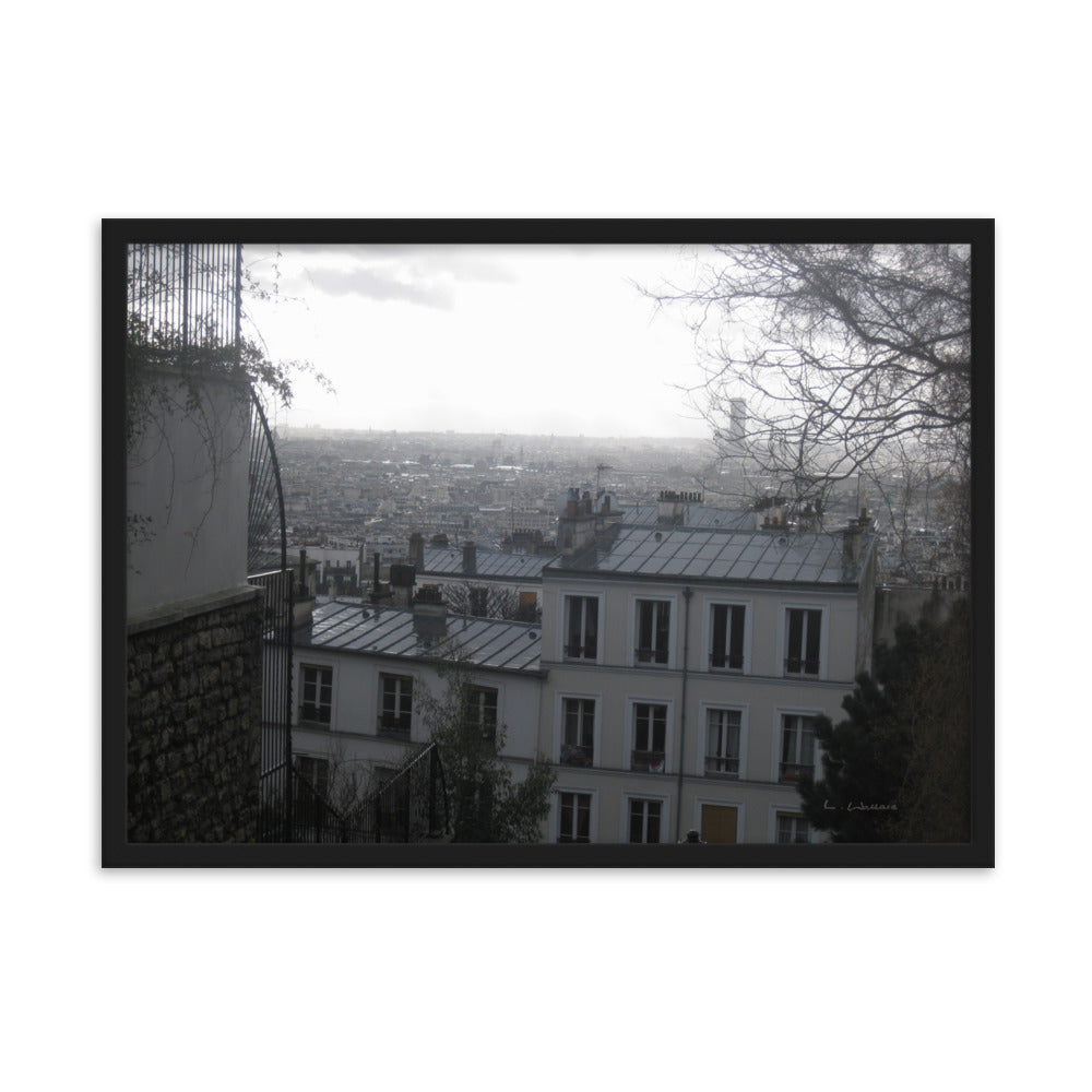 Paris Montmartre 5 framed matte photo