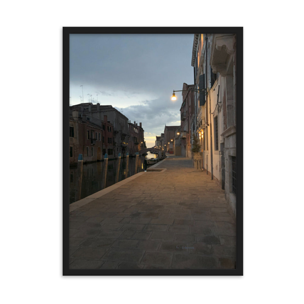 Venice Dusk 6 framed matte photo