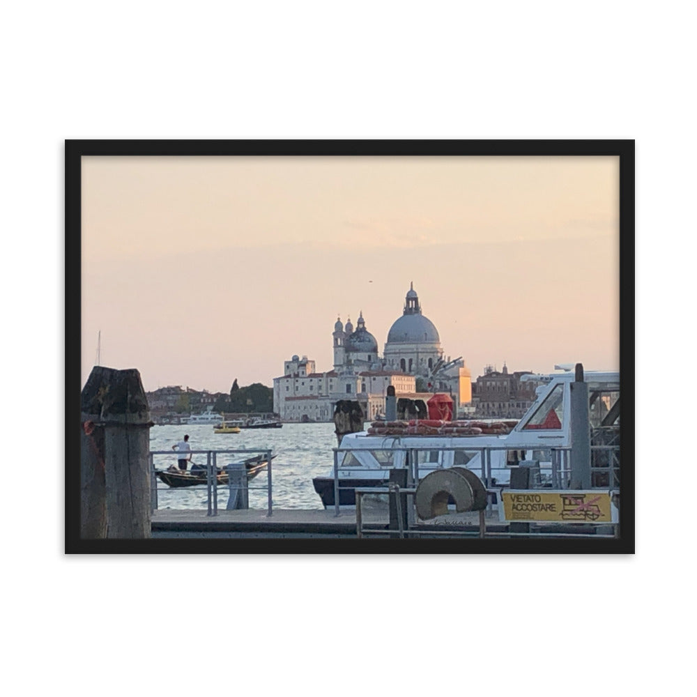 Venice Dusk 10 framed matte photo