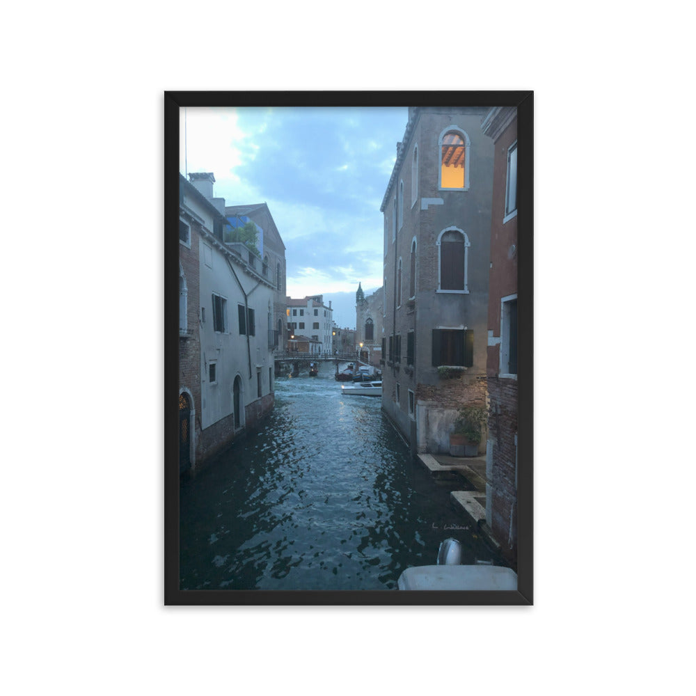 Venice Blue 7 framed matte photo