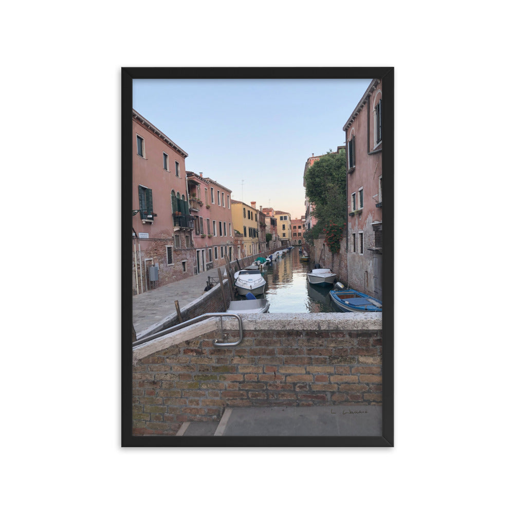 Venice Streets 1 framed matte photo