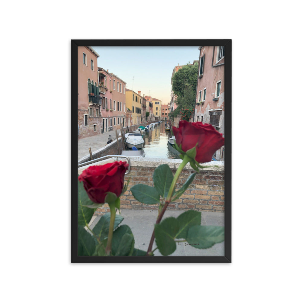 Venice Streets 2 framed matte photo