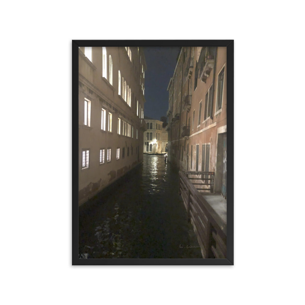 Venice Dusk 30 framed matte photo