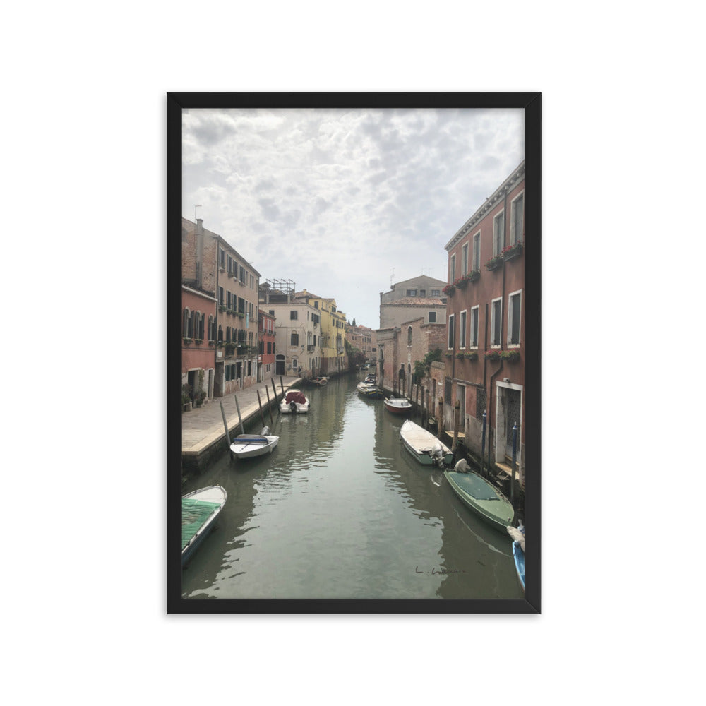 Venice Streets 10 framed matte photo