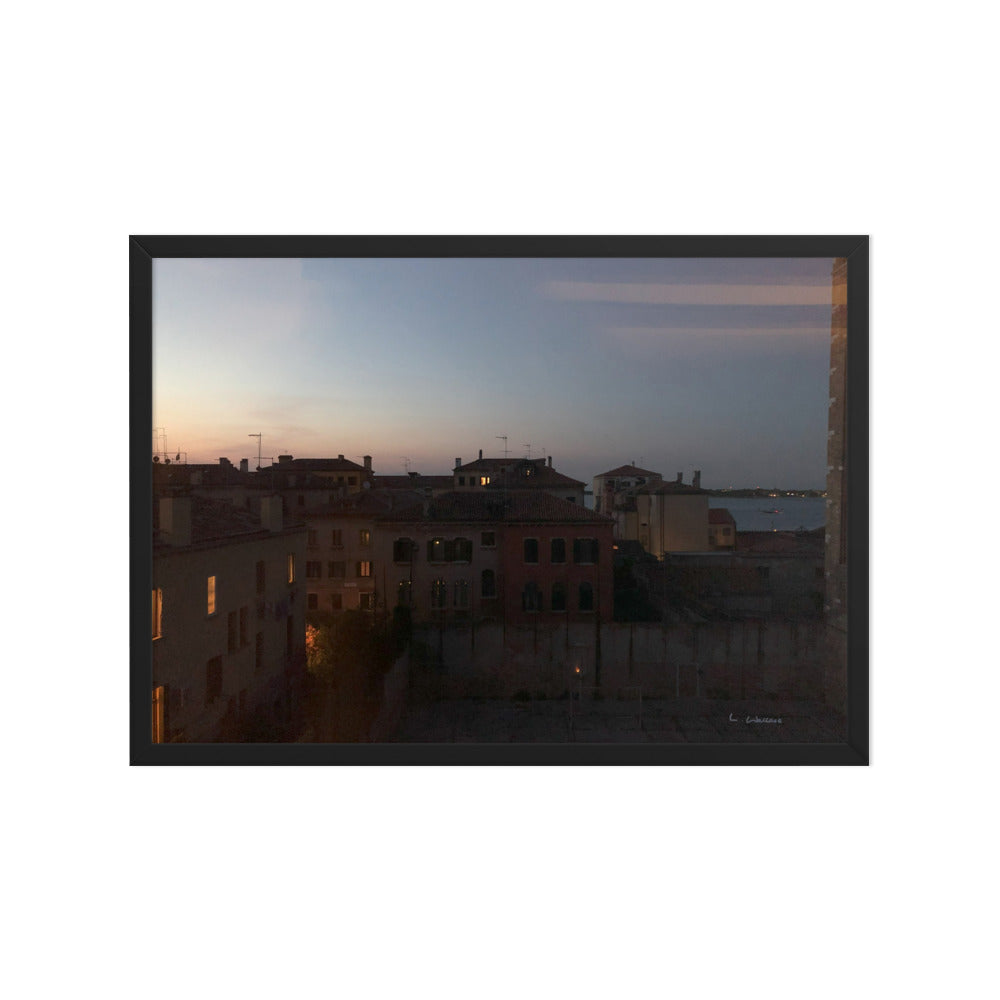 Venice Dusk 2 framed matte photo