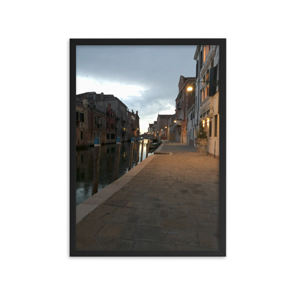 Venice Dusk 7 framed matte photo