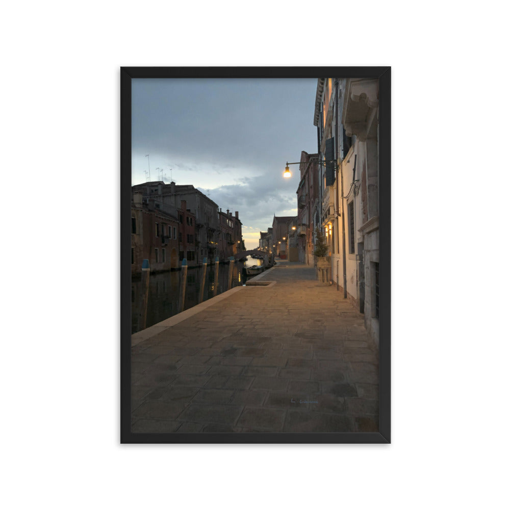 Venice Dusk 6 framed matte photo