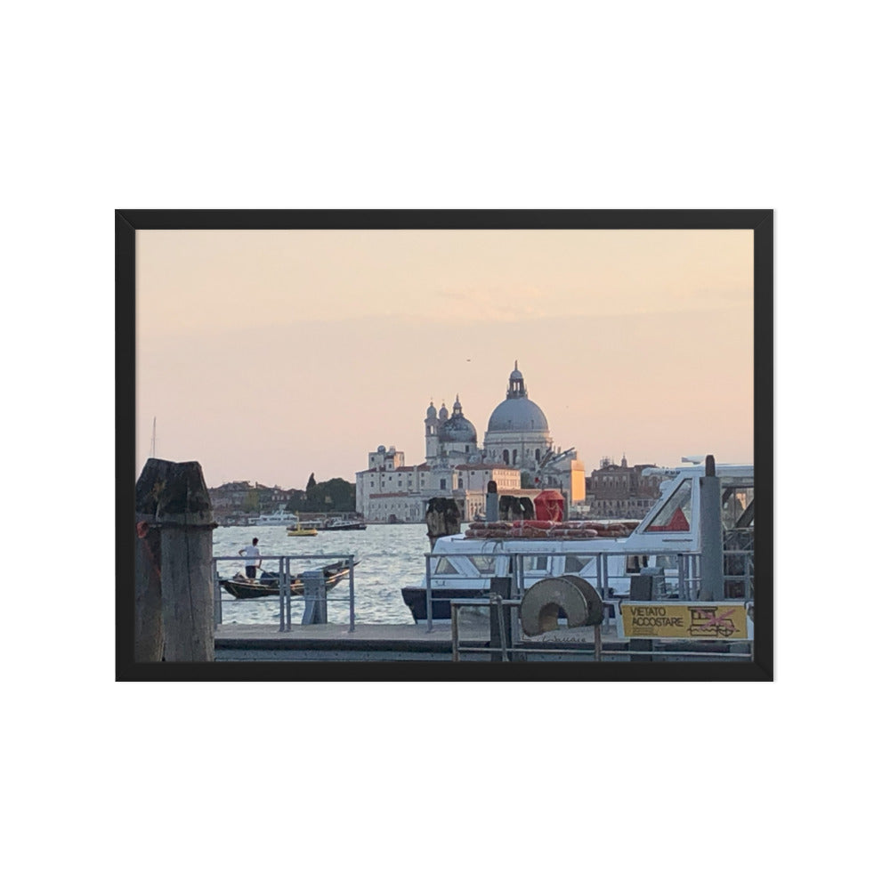 Venice Dusk 10 framed matte photo