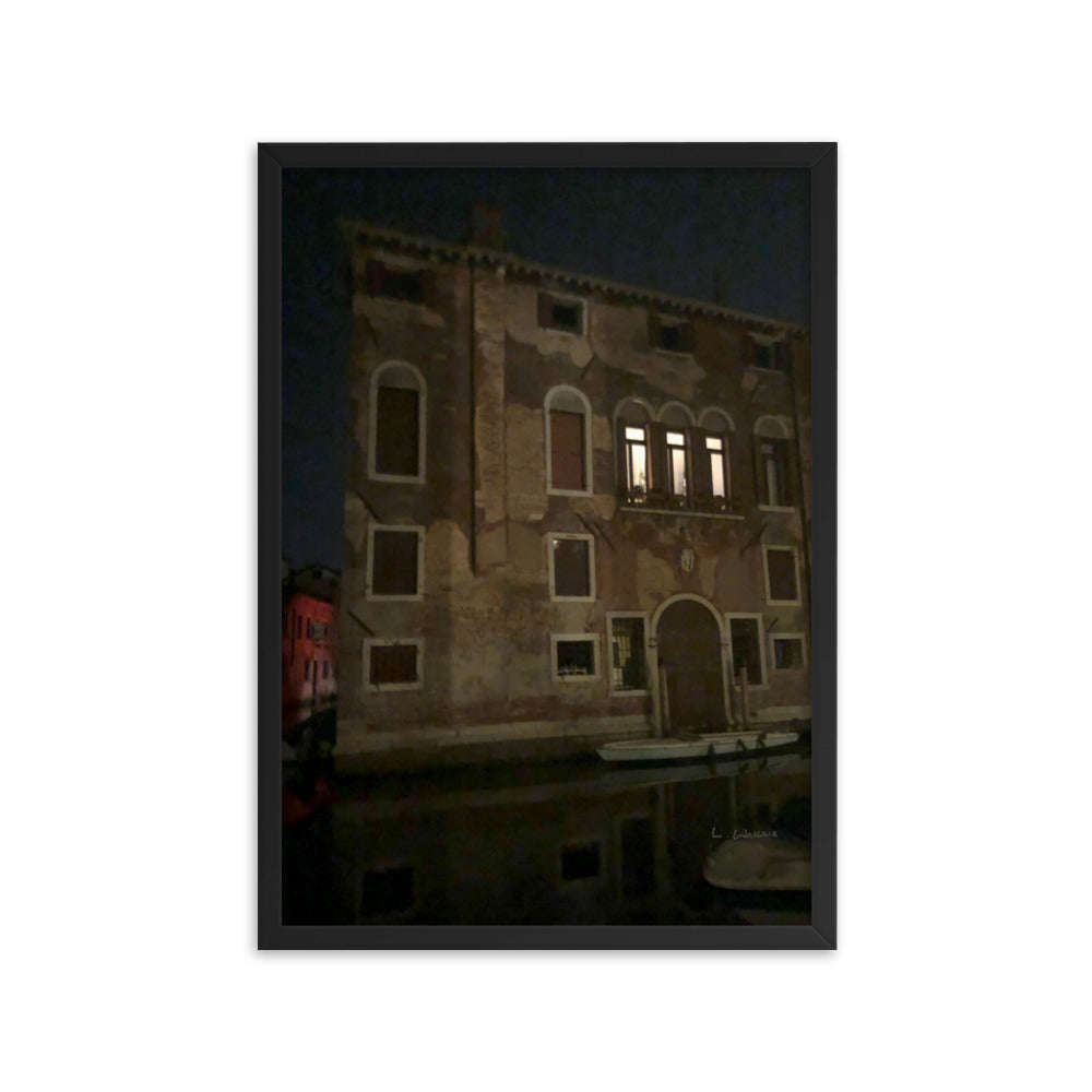 Venice Dusk 23 framed matte photo