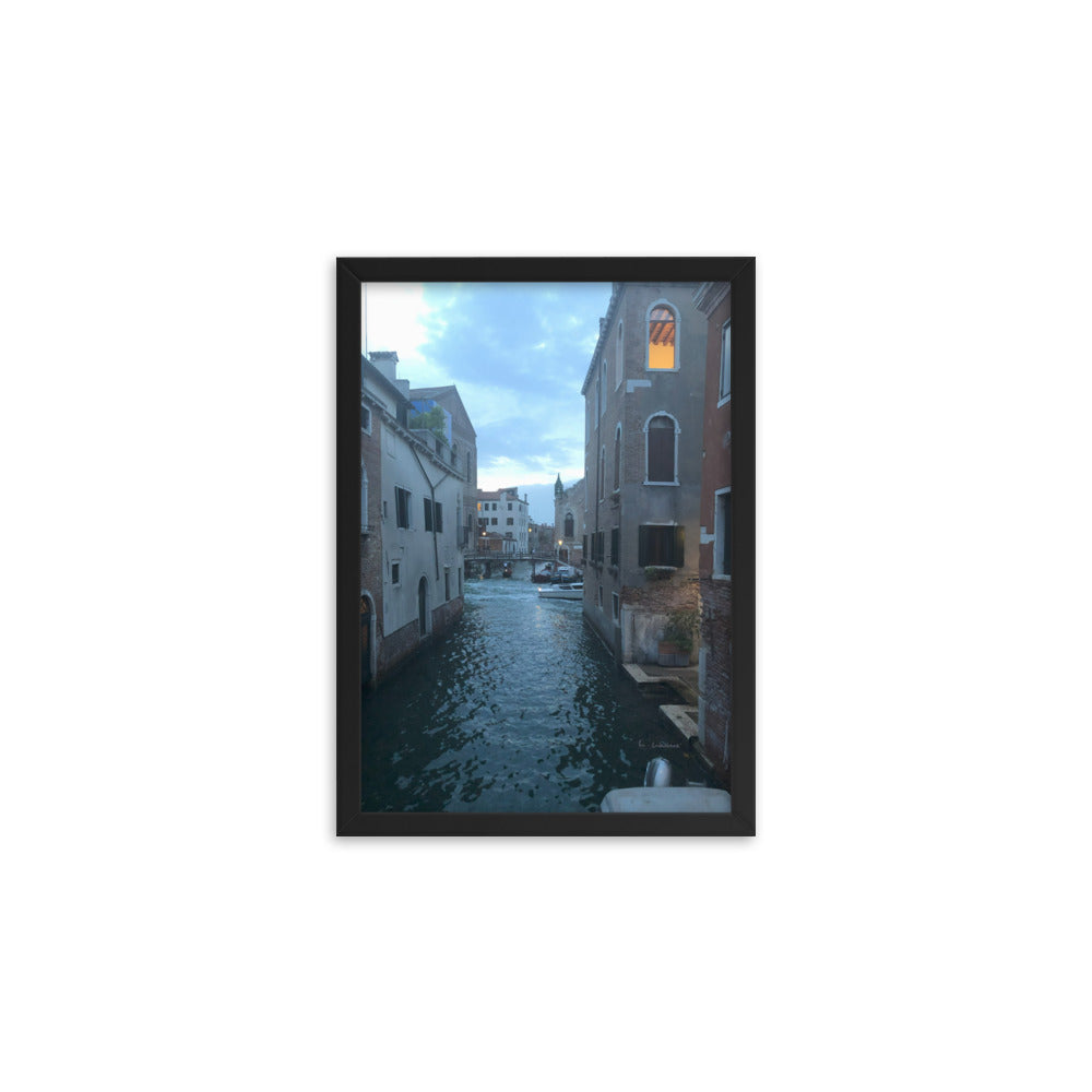 Venice Blue 7 framed matte photo