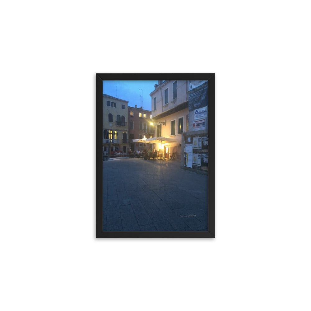 Venice Blue 13 framed matte photo