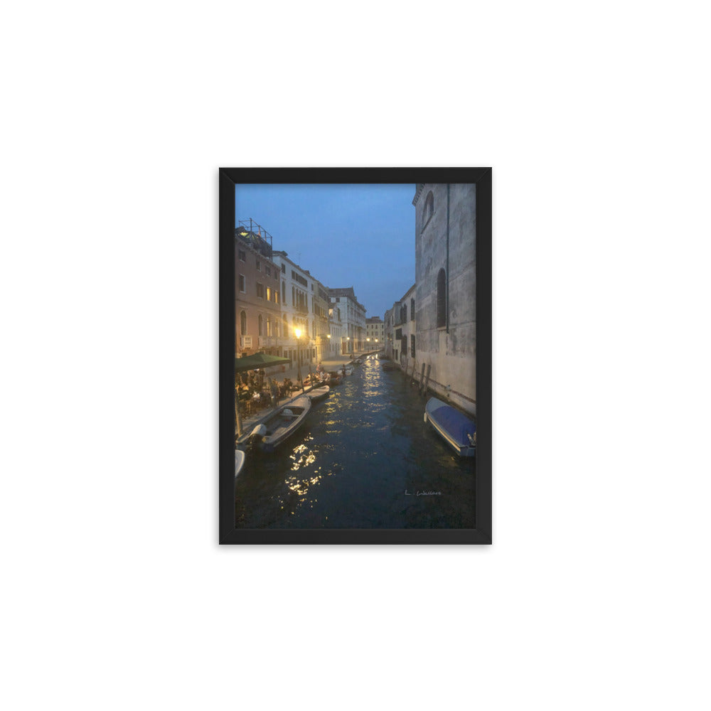 Venice Blue 14 framed matte photo