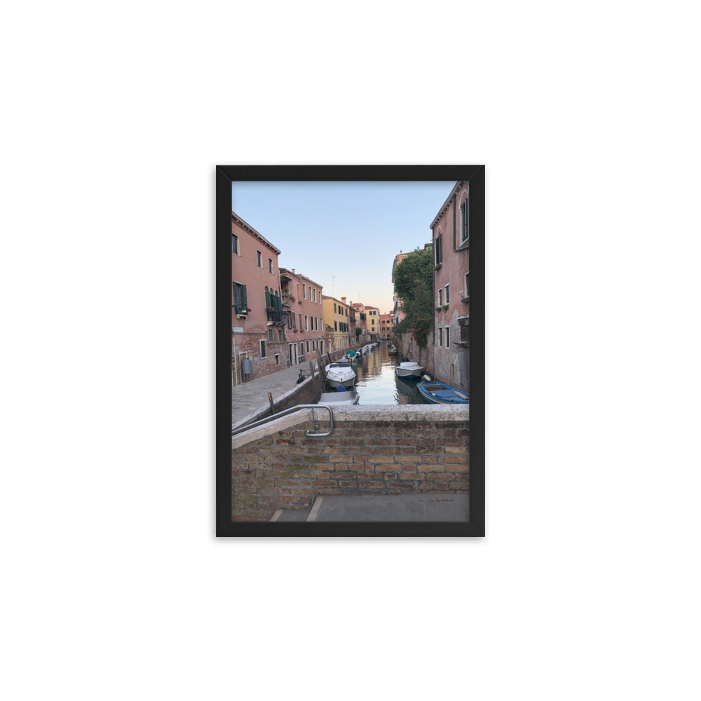 Venice Streets 1 framed matte photo