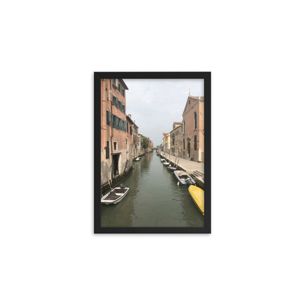 Venice Streets 8 framed matte photo