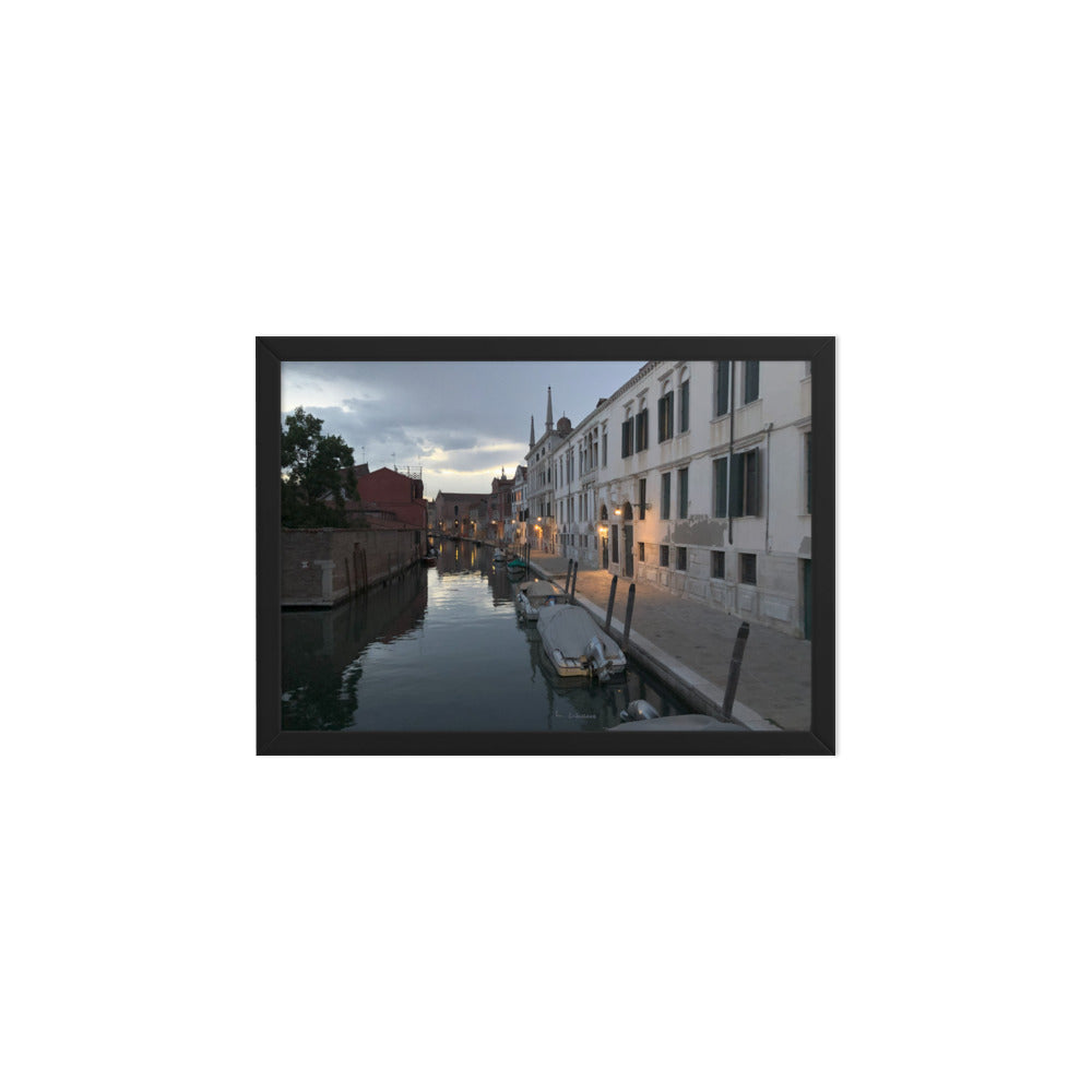 Venice Dusk 3 framed matte photo