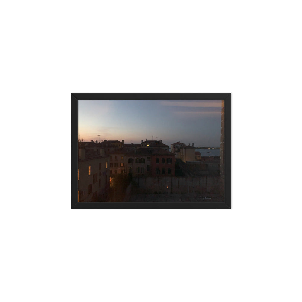 Venice Dusk 2 framed matte photo