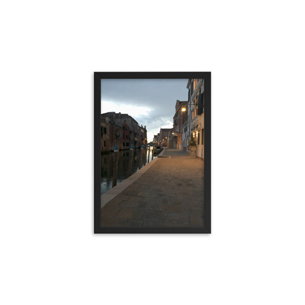 Venice Dusk 7 framed matte photo