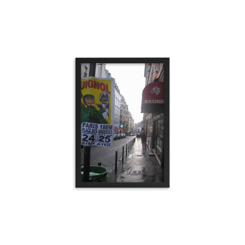 Paris Montmartre 1 framed matte photo