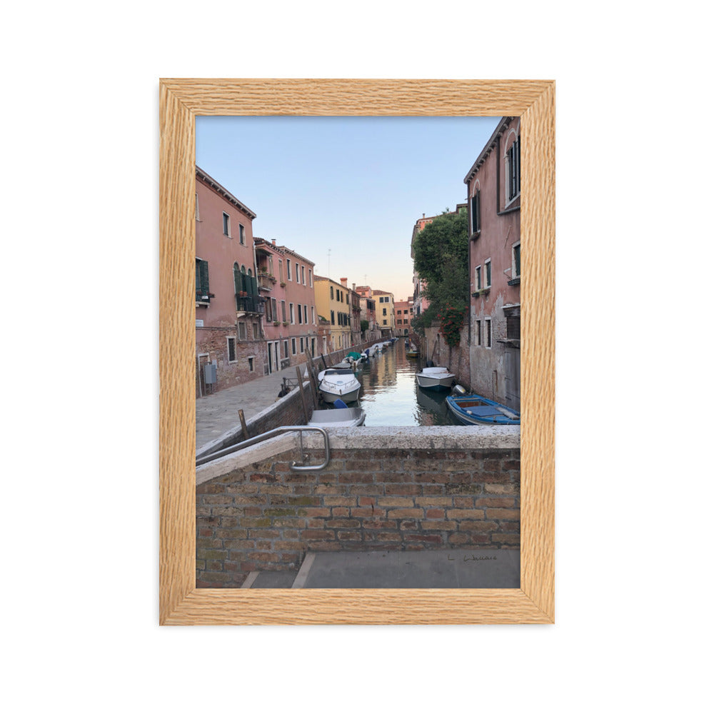 Venice Streets 1 framed matte photo