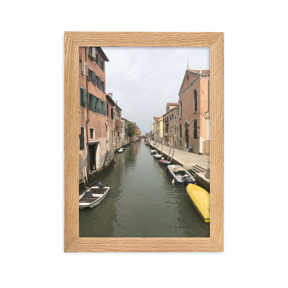 Venice Streets 8 framed matte photo