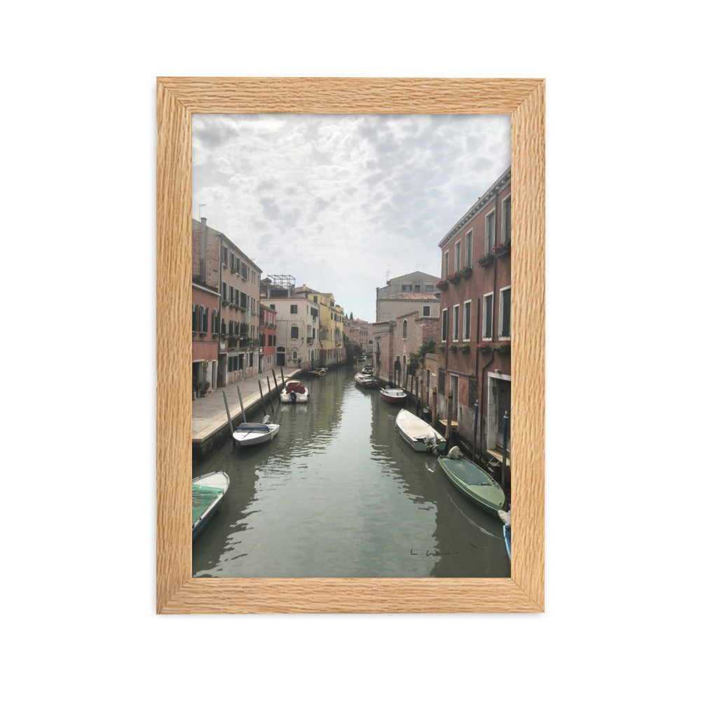 Venice Streets 10 framed matte photo