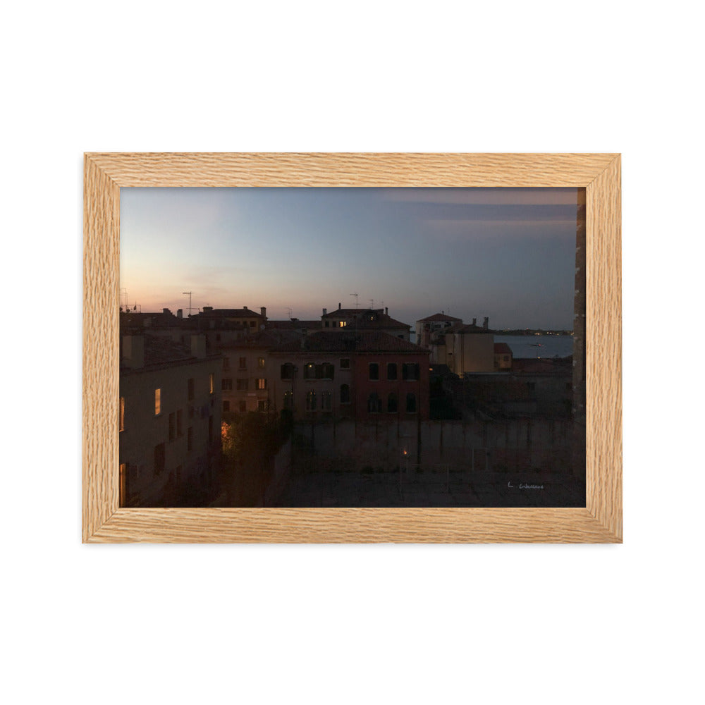 Venice Dusk 2 framed matte photo