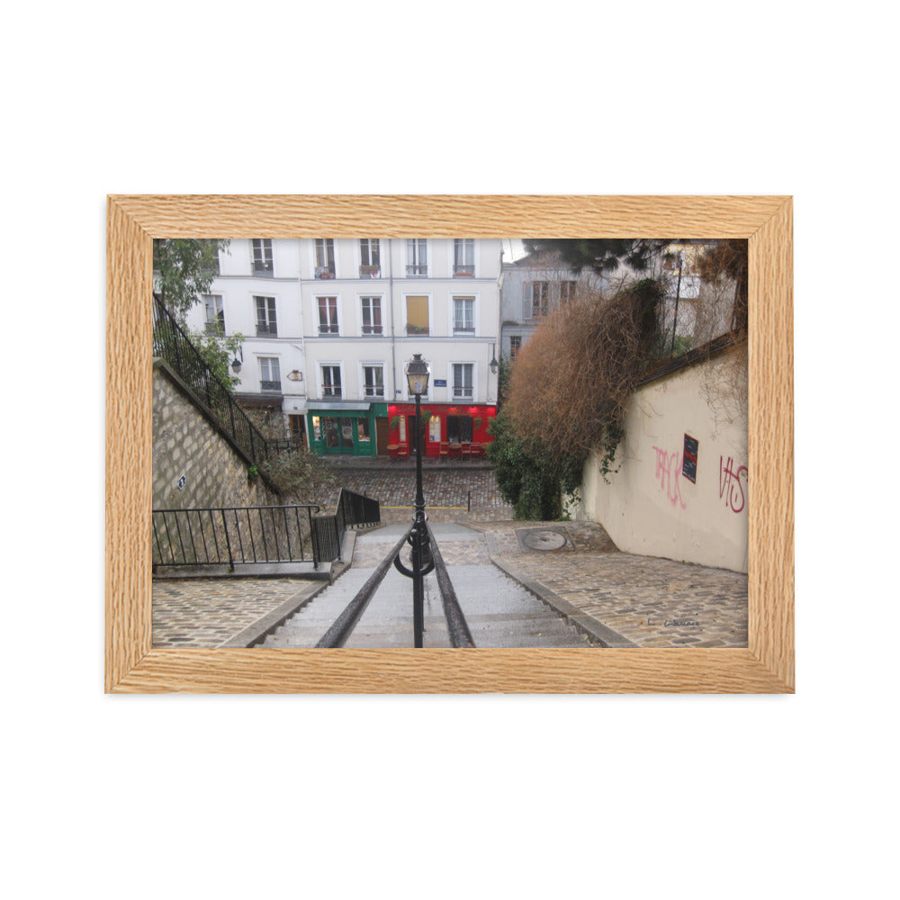 Paris Montmartre 3 framed matte photo